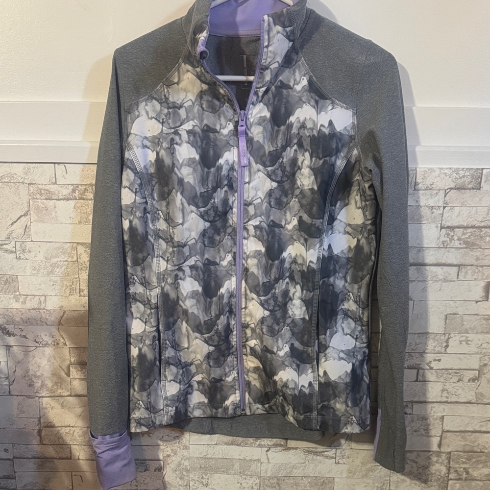 5 for $30 Mondetta Women's Gray and Purple Patterned Hoodie
